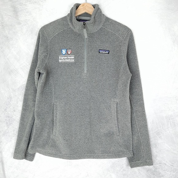 Patagonia Synchilla Pullover Sweater Womens Medium Brigham Health Fleece Zip - Picture 1 of 16